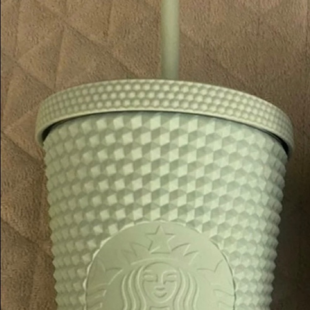 ISO grande red jeweled Starbucks tumbler and mint grande Starbucks tumbler